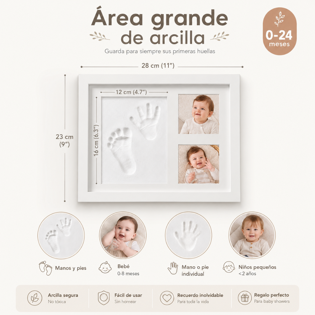 Kit de Molde de Huellas de Bebé